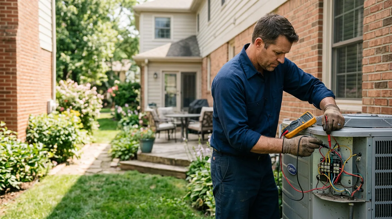 HVAC technician working near Nelson, WI